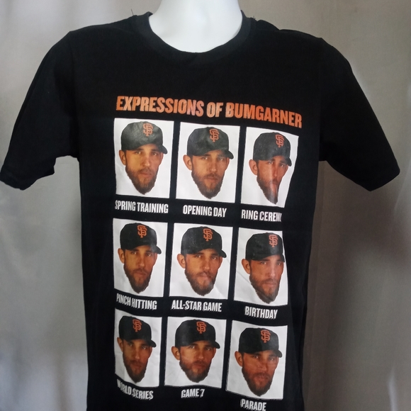 Youth LG T-shirt black Expression of Bumgarner - Picture 1 of 5